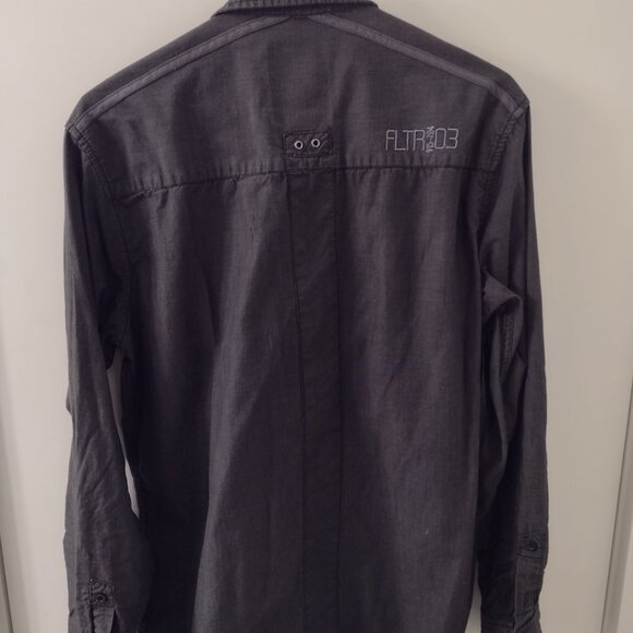 Filtr men's button-up shirt (charcoal, medium) - Picture 5 of 7